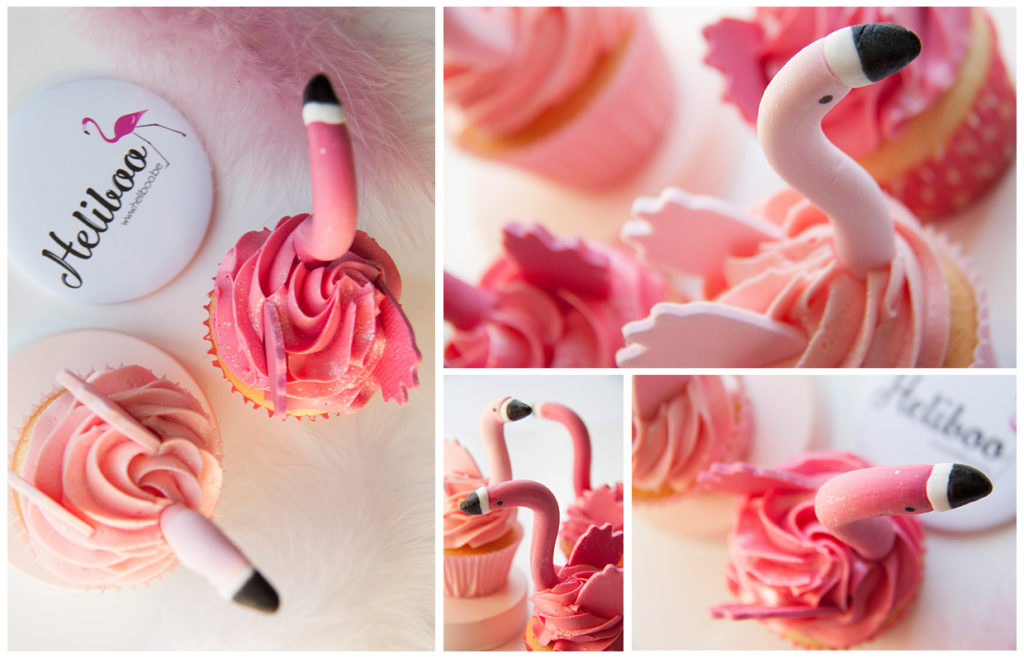Recette - Cupcake flamingo 5